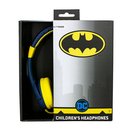 Batman Caped Crusader Kids Headset 3-7 Years - Max. 85dB - Blue / Yellow