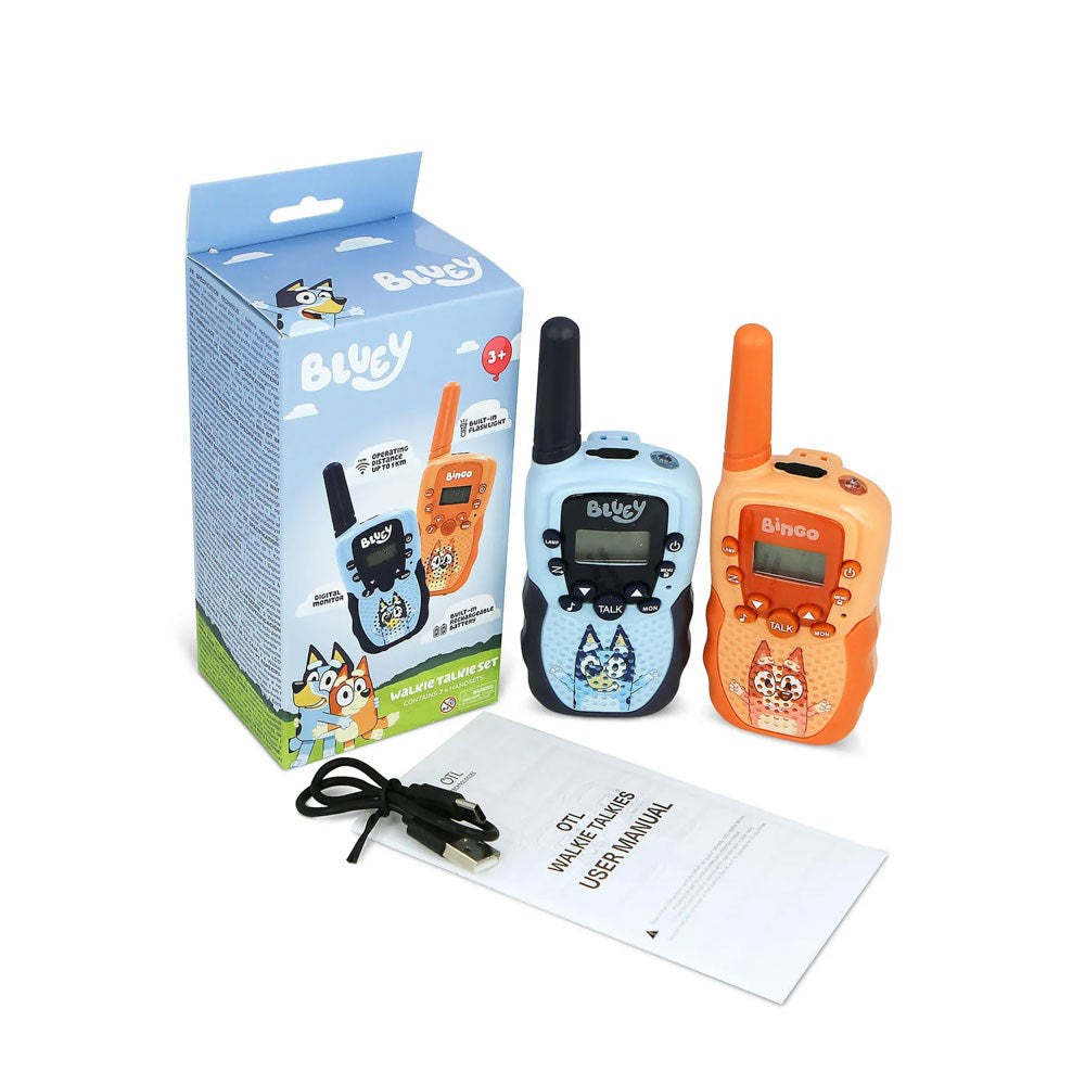 OTL BLUEY Digital Walkie Talkie Set - 2 pcs - Blue / Orange