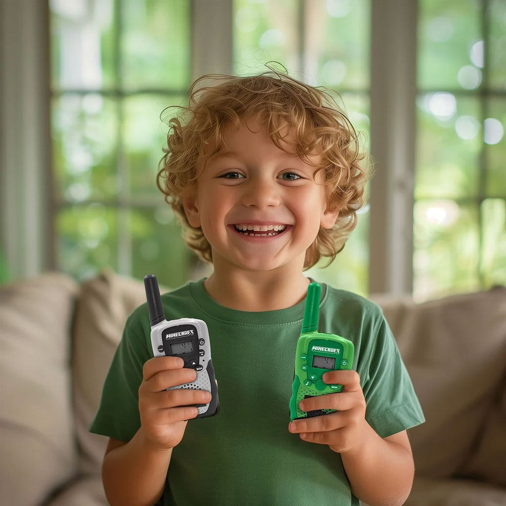 OTL MINECRAFT Digital Walkie Talkie Set - 2 pcs - Grey / Green