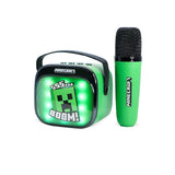 OTL MINECRAFT Karaoke Set with Wireless Speaker & Microphone - Green