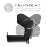 Desire2 Tidy Adjustable Headset Holder - Black