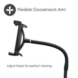 Desire2 Gooseneck Tablet Holder for Table - Moldable - Black