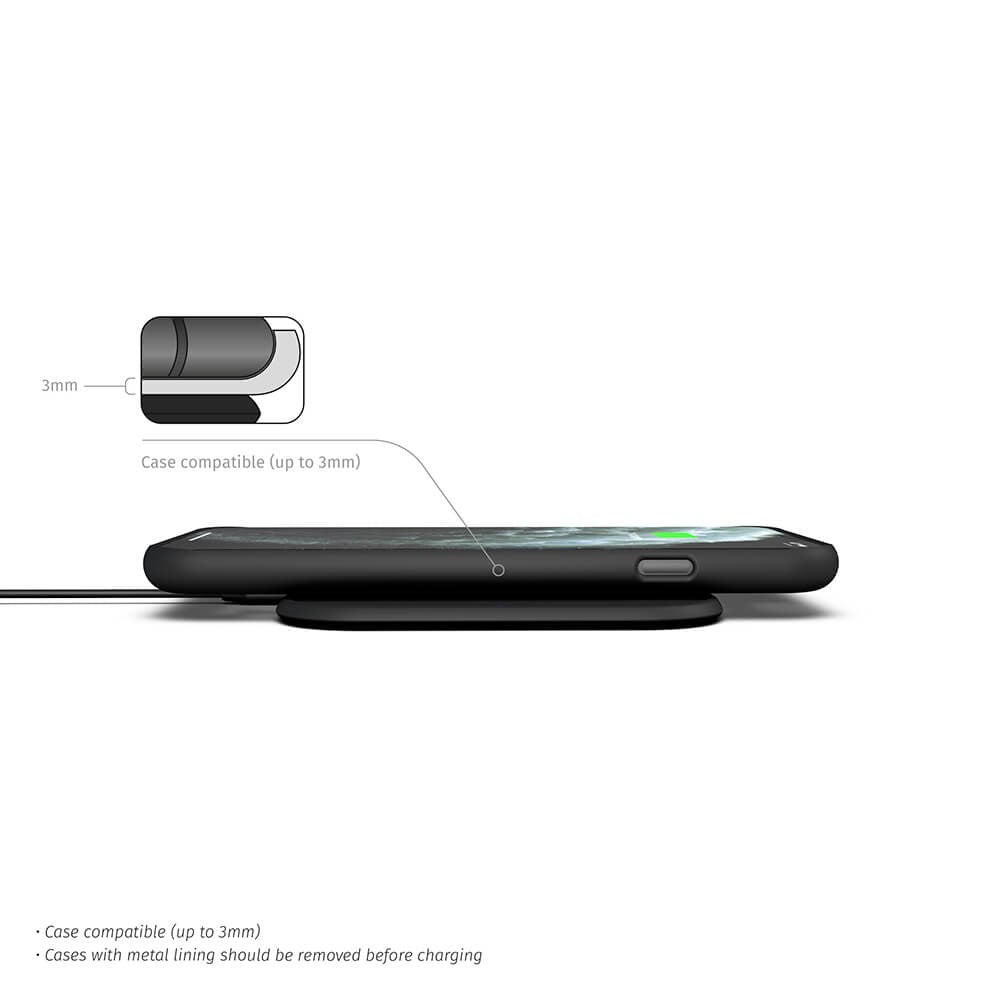 ZENS Single Fast Wireless Charger 10W - Black