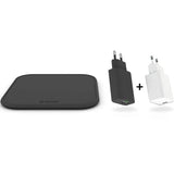 ZENS Wireless Charger Kit 10W w. 18W USB-C & 18W USB-A Wall Charger - Black