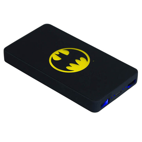 Batman 10W Luminous Powerbank with 2 x USB-A - 6,000 mAh - Black