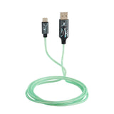 Harry Potter Light Up USB-A to USB-C Cable 1.2 Meter - Black / Green