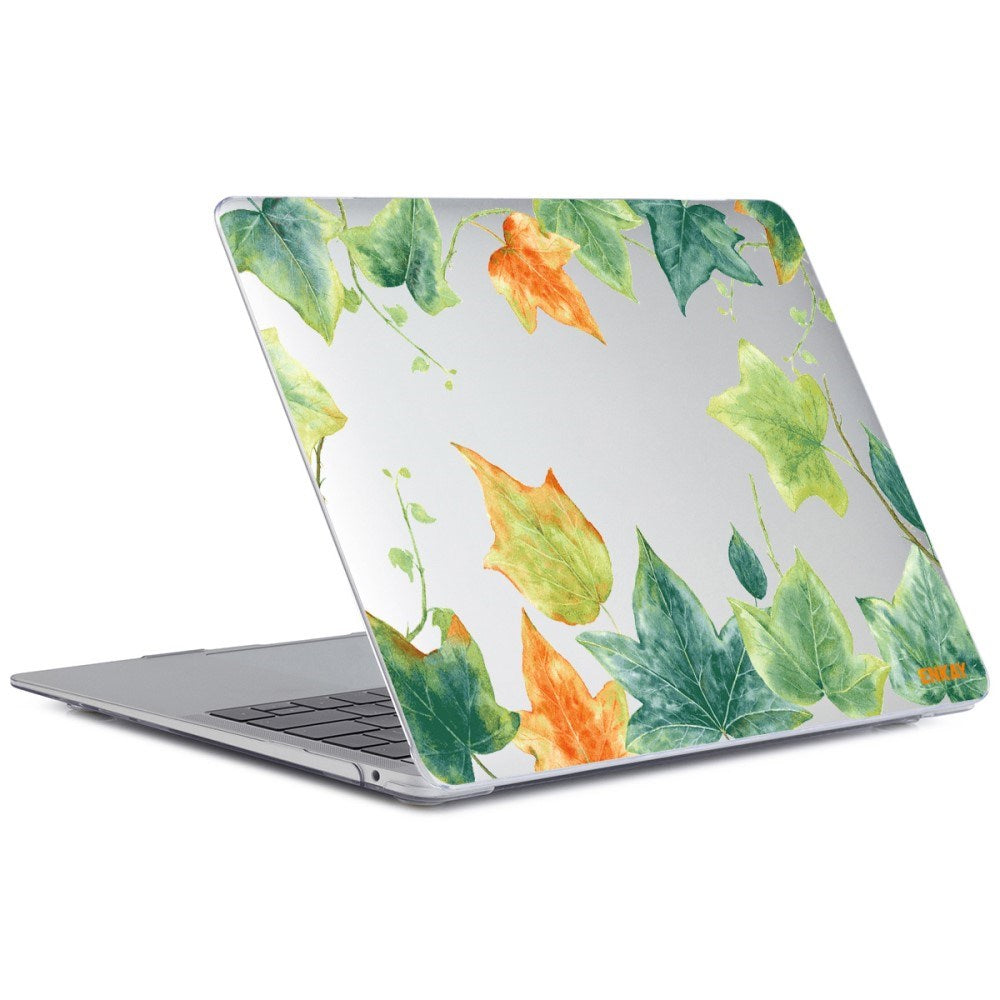 MacBook Pro 13 (2020-2022) ENKAY Hard Plastic Cover w. Motif - Ivy Leaves