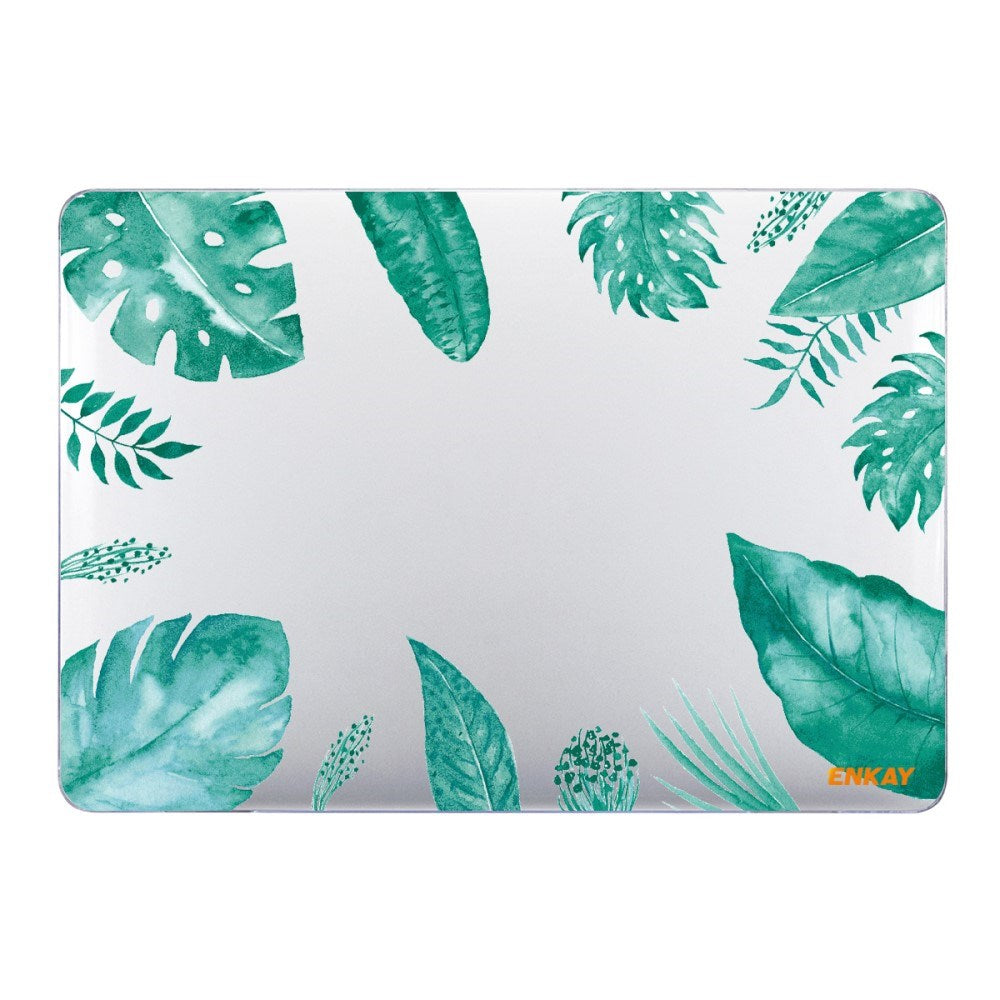 MacBook Pro 13 (2020-2022) ENKAY Hard Plastic Cover w. Motif - Leaves