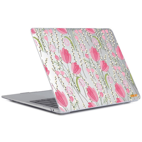 Macbook Air 13 M1 (2020) / Air 13 (2018-2020) ENKAY Hard Plastic Cover w. Motif - Tulips