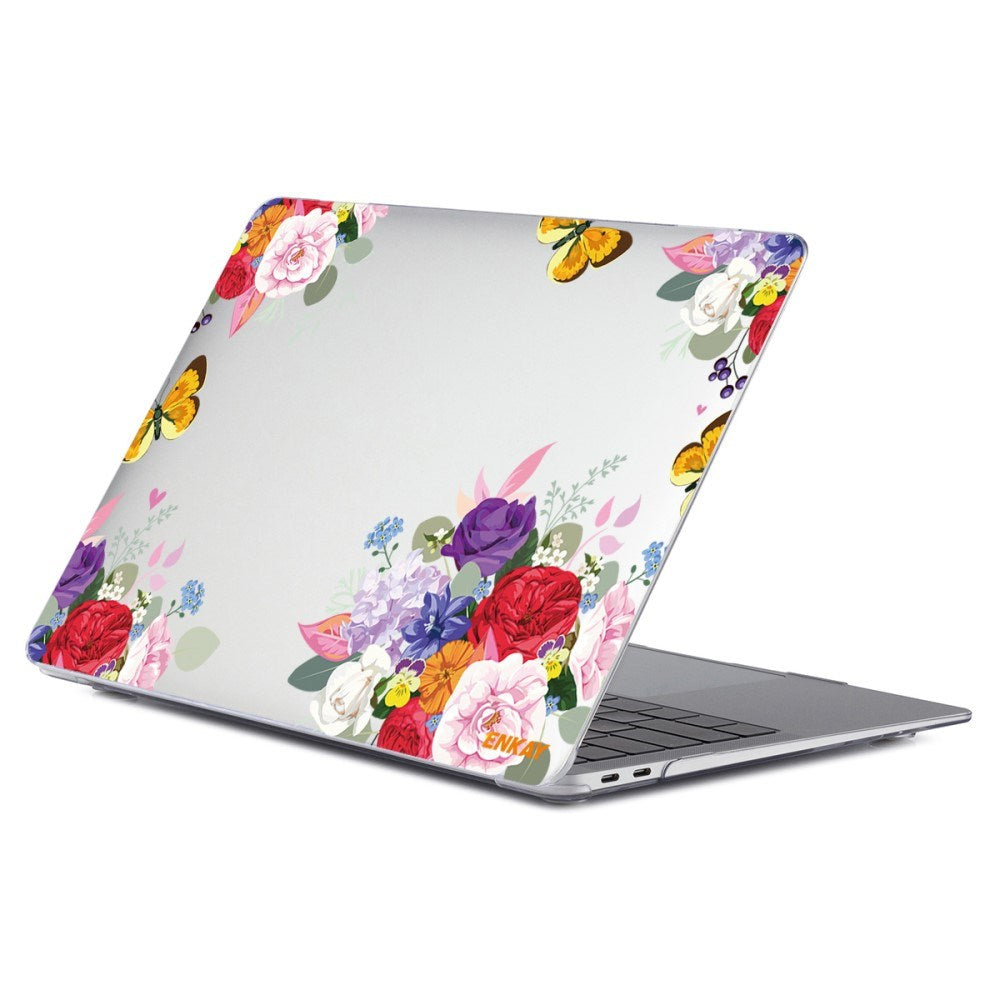 Macbook Air 13 M1 (2020) / Air 13 (2018-2020) ENKAY Hard Plastic Cover w. Motif - Bouquet of flowers