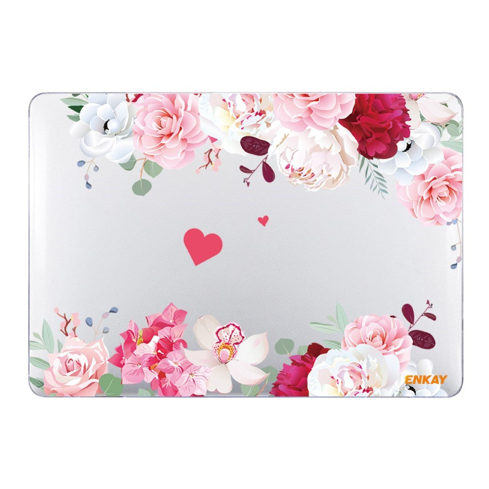 Macbook Air 13 M1 (2020) / Air 13 (2018-2020) ENKAY Hard Plastic Cover w. Motif - Roses