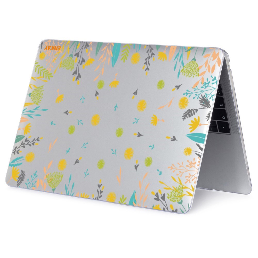 Macbook Air 13 M1 (2020) / Air 13 (2018-2020) ENKAY Hard Plastic Cover w. Motif - Flowers