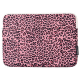 CanvasArtisan Sleeve with Leopard Print for Laptop / Macbook 15" - (39 x 28 x 2 cm) - Pink Leopard