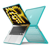 MacBook Air 15 M2/M3 (2023-2024) Hard Plastic Case - Transparent / Blue