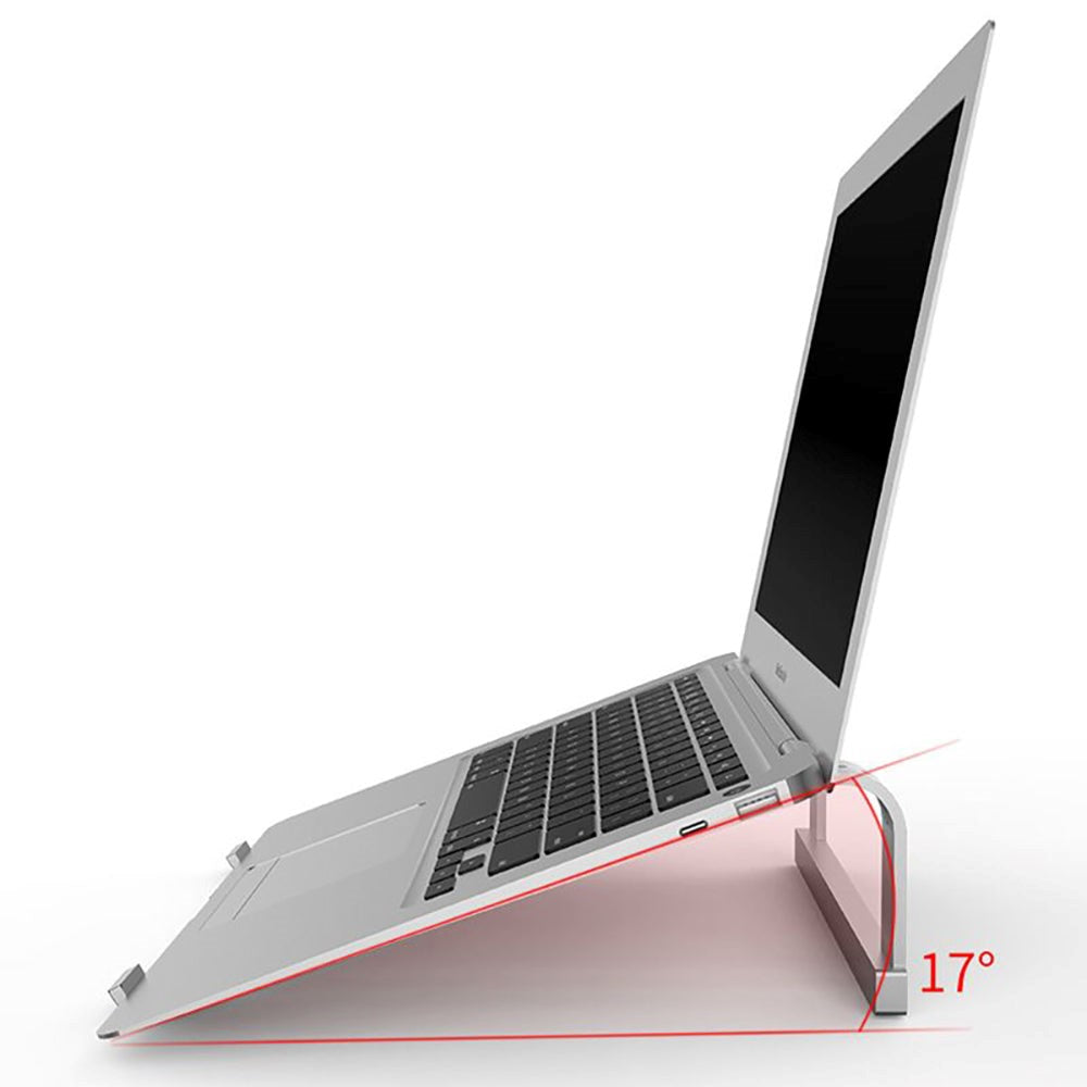 Tech-Protect Alustand "2" - Aluminium Laptop Stand - Silver