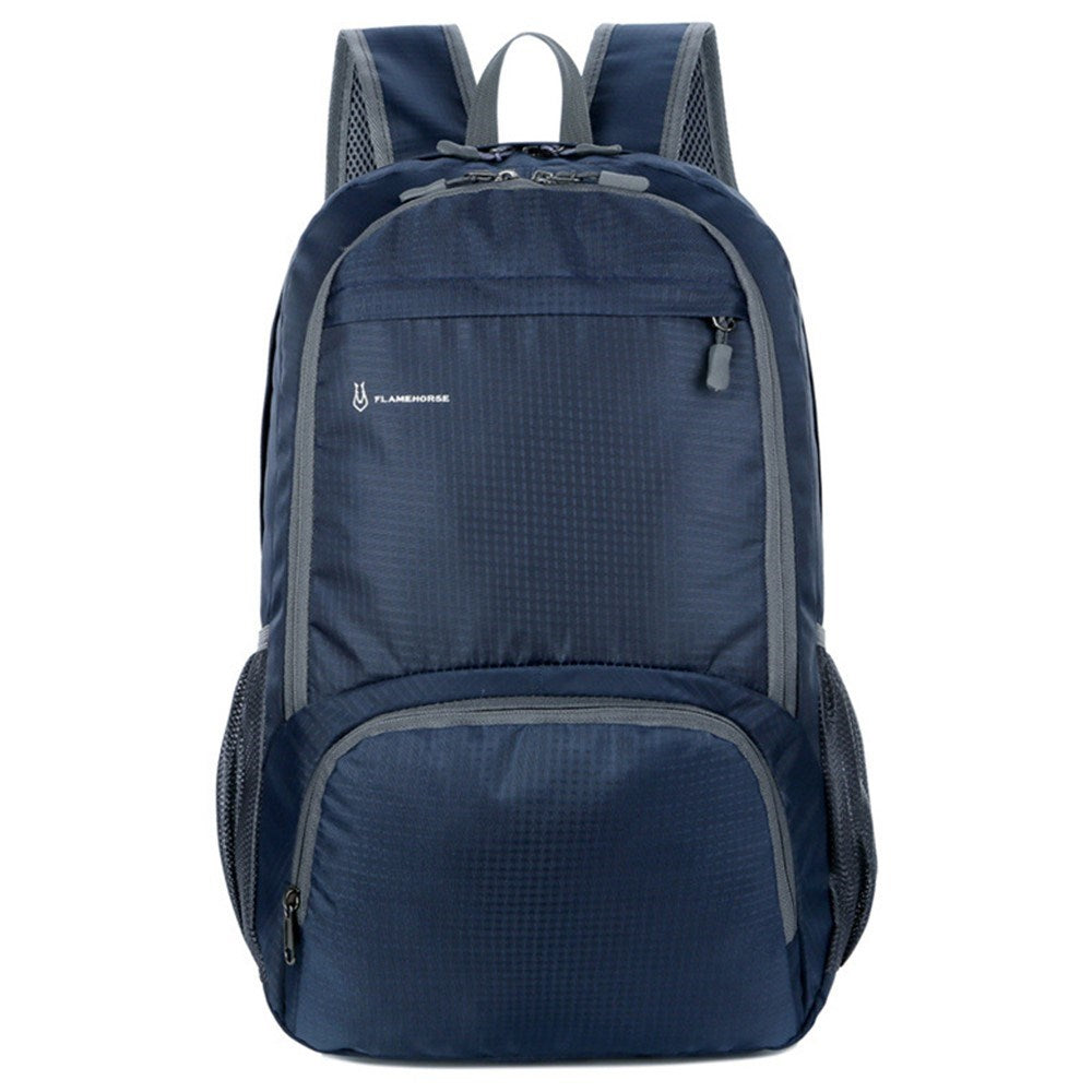 Water Resistant Nylon Backpack (47 x 31cm) - Dark Blue