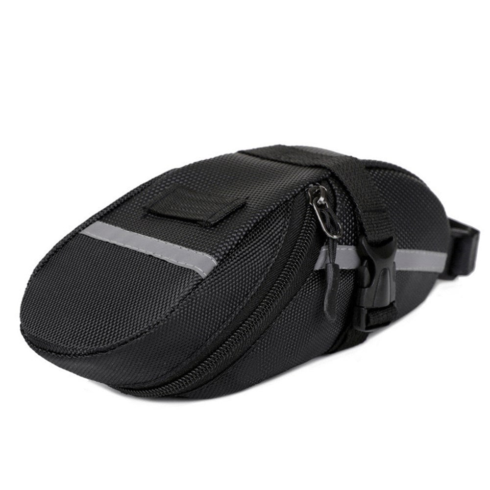 Water-Resistant Bicycle Saddle Bag - Black