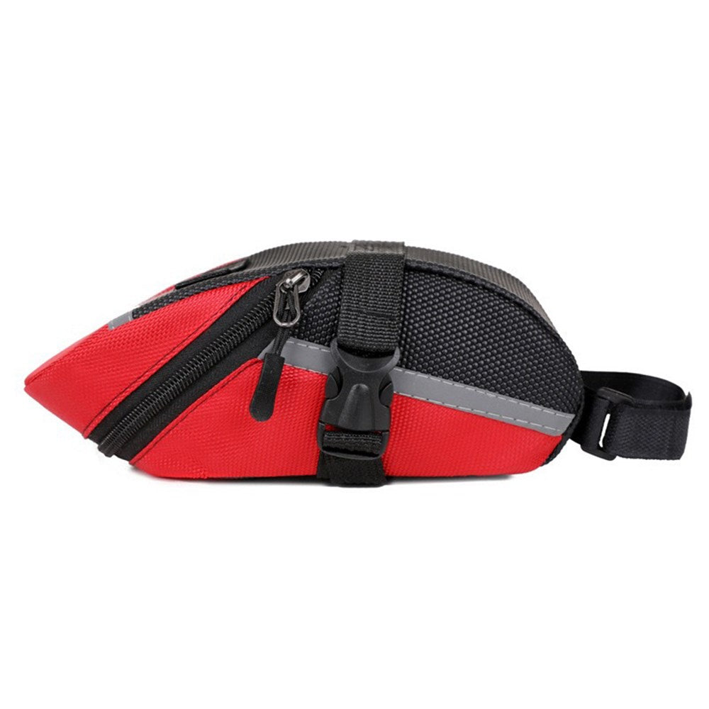 Water-Resistant Bicycle Saddle Bag - Red