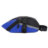 Water-Resistant Bicycle Saddle Bag - Blue