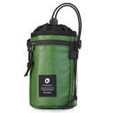 Polyester Bicycle Handlebar Bag w. Strap - Green