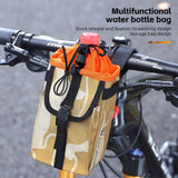 Drinking Bottle Bag for Bicycle - Brown / Orange