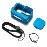 GoPro Hero 9 / 10 / 11 Silicone Case w. Strap & Lens Protection - Blue