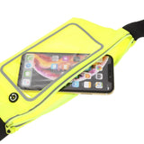 Running Belt with Pocket for Mobile & Accessories - Yellow