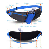 Waterproof Running Belt with Pocket for Water Bottle - Green
