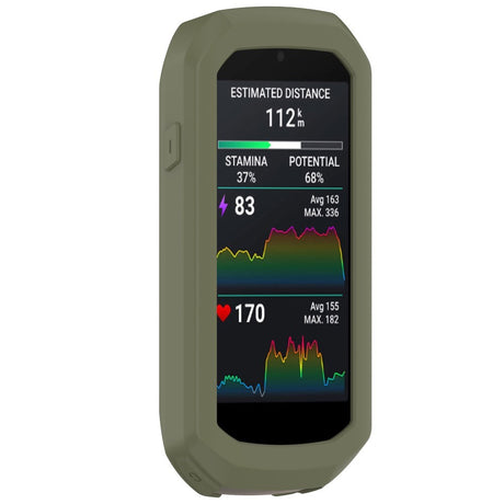 EIDERWOOD Garmin Edge 1050 Silicone Bike Computer Case - Dark Green
