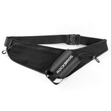 Running Belt with Mesh Pocket and Water Bottle Pocket - Black