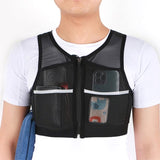 Reflective Vest w. Pockets - Size Medium - Black