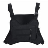 Outdoor Polyester Vest with Pockets - Black