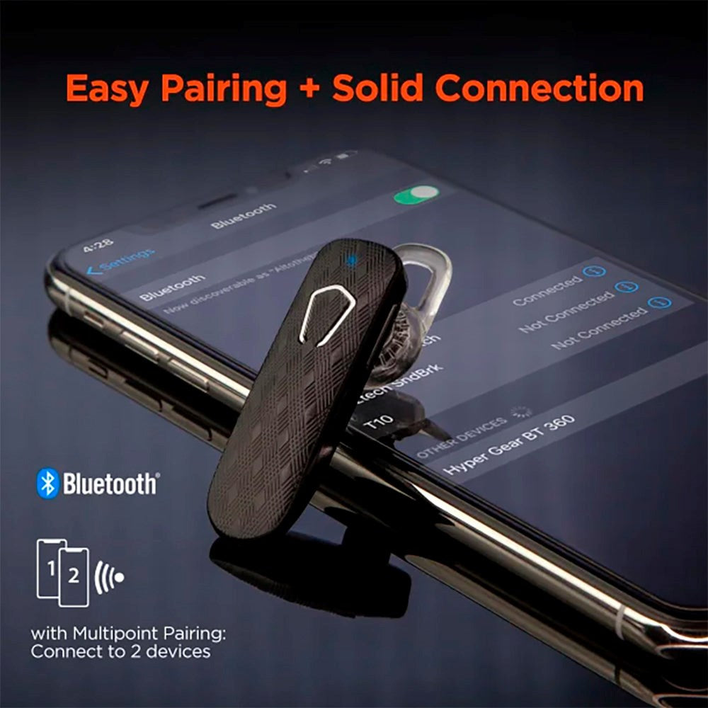 Hypergear BT360 Bluetooth Handsfree Headset - Black