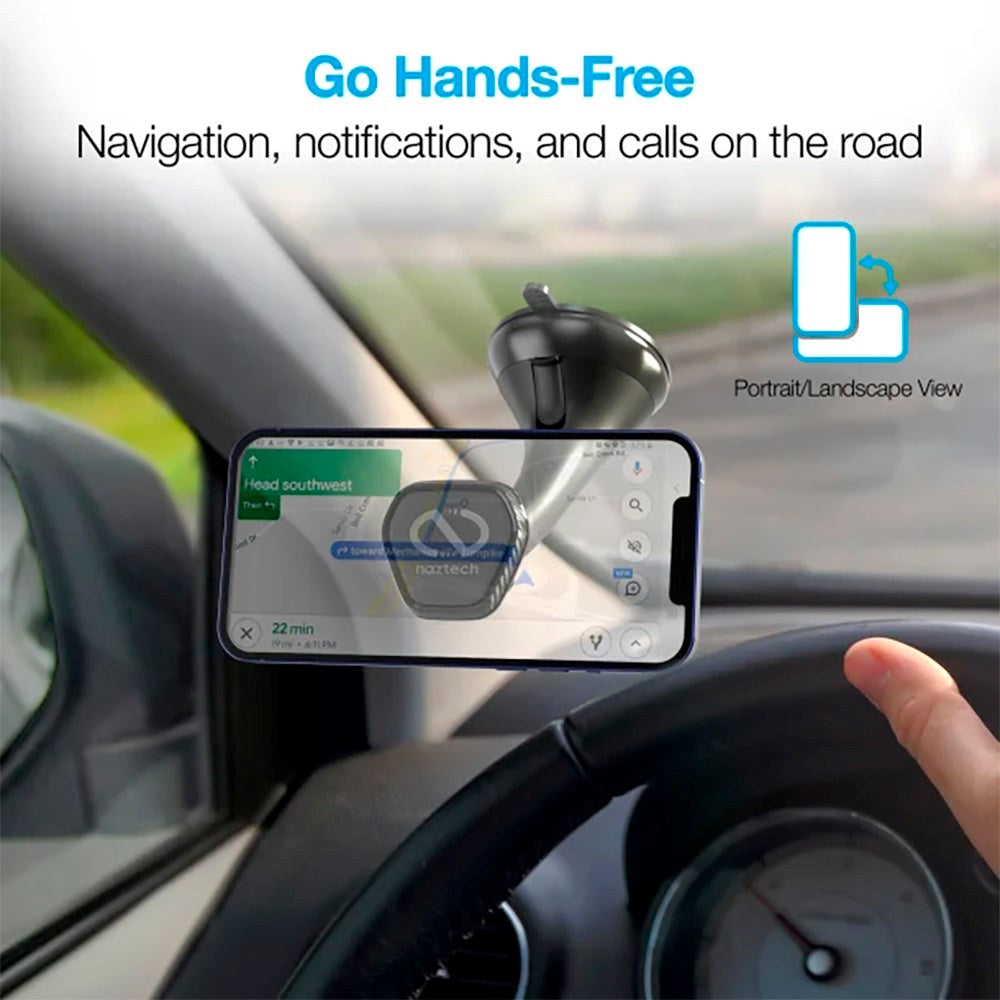 Naztech MagBuddy Elite Magnetic Phone Mount - Windshield