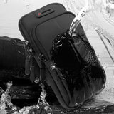 Water-resistant Running Armband for Smartphone with Storage (Max Mobile: 180 x 95mm) - Grey