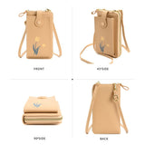 Universal Leather Clutch w. Shoulder Strap (160 x 80 mm) - Pink