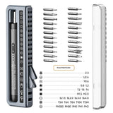 Electronic Screwdriver Set 32-in-1 with USB-C Charging - Orange
