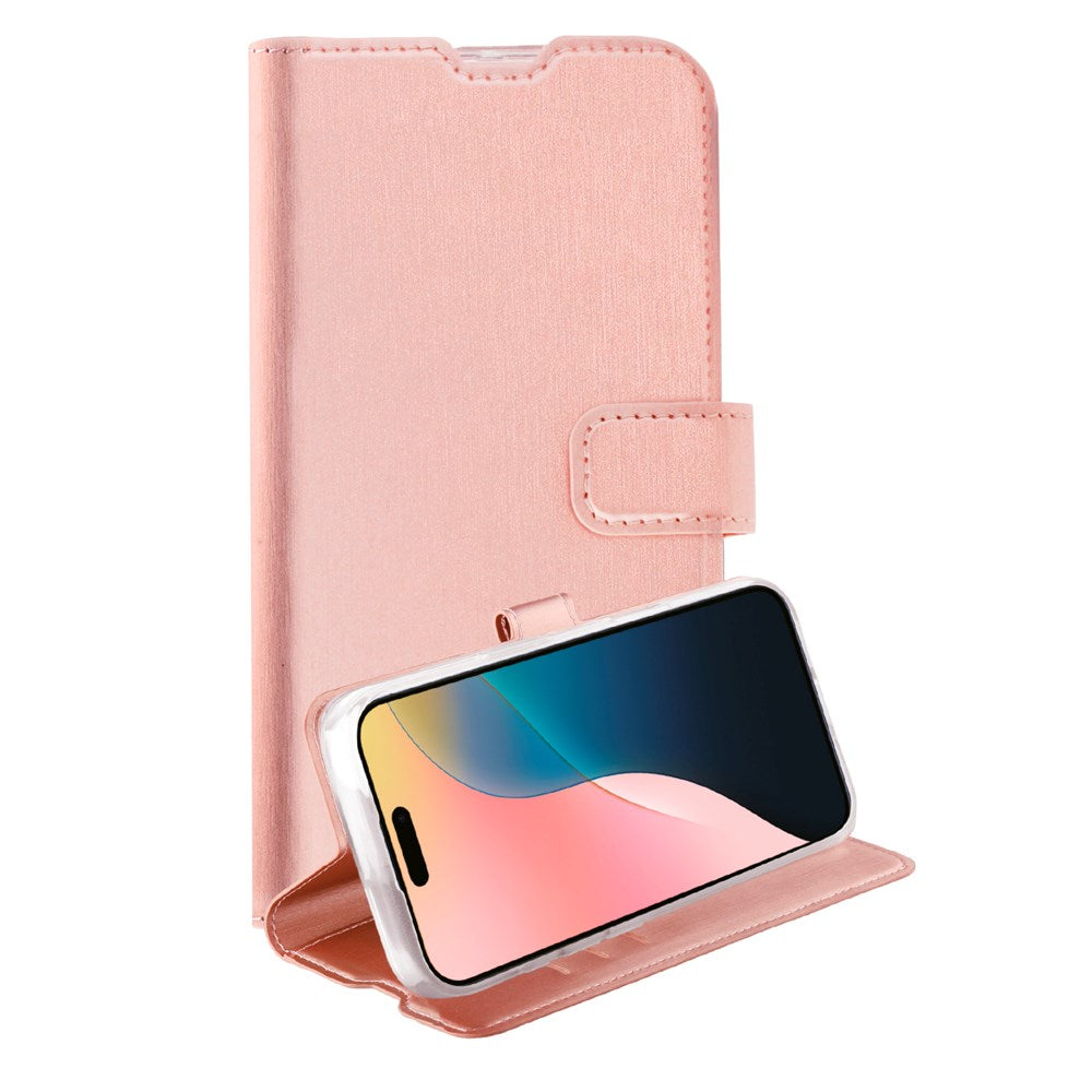 iPhone 16 Vivanco Classic Wallet Wallet Case - Rose Gold