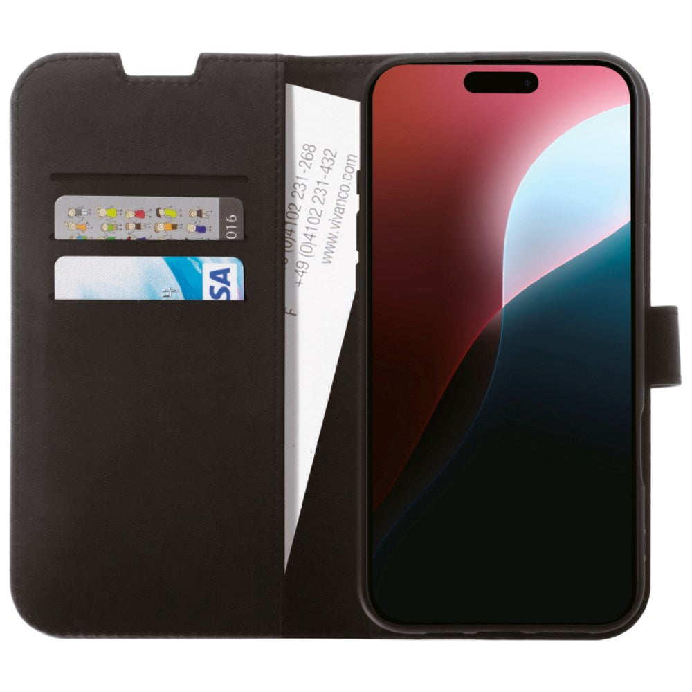 iPhone 16 Pro Vivanco Classic Wallet Wallet Case - Black