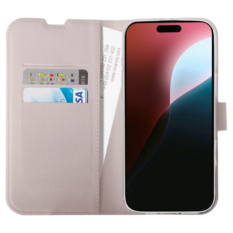 iPhone 16 Pro Vivanco Classic Wallet Wallet Case - Greige