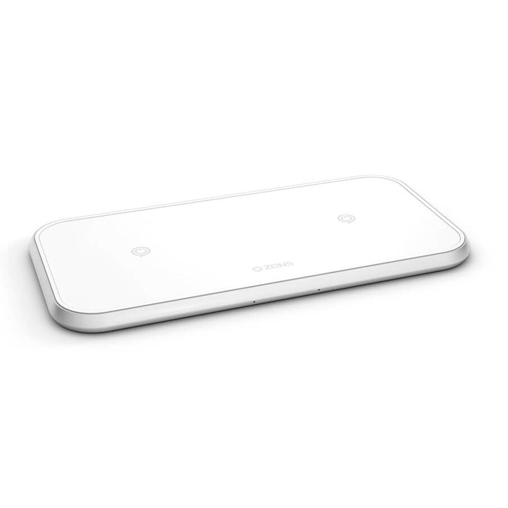 ZENS Dual Fast Wireless Charger 20W - White