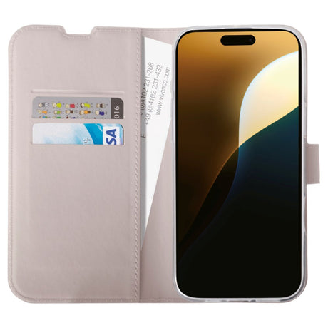 iPhone 16 Pro Max Vivanco Classic Wallet Wallet Case - Greige