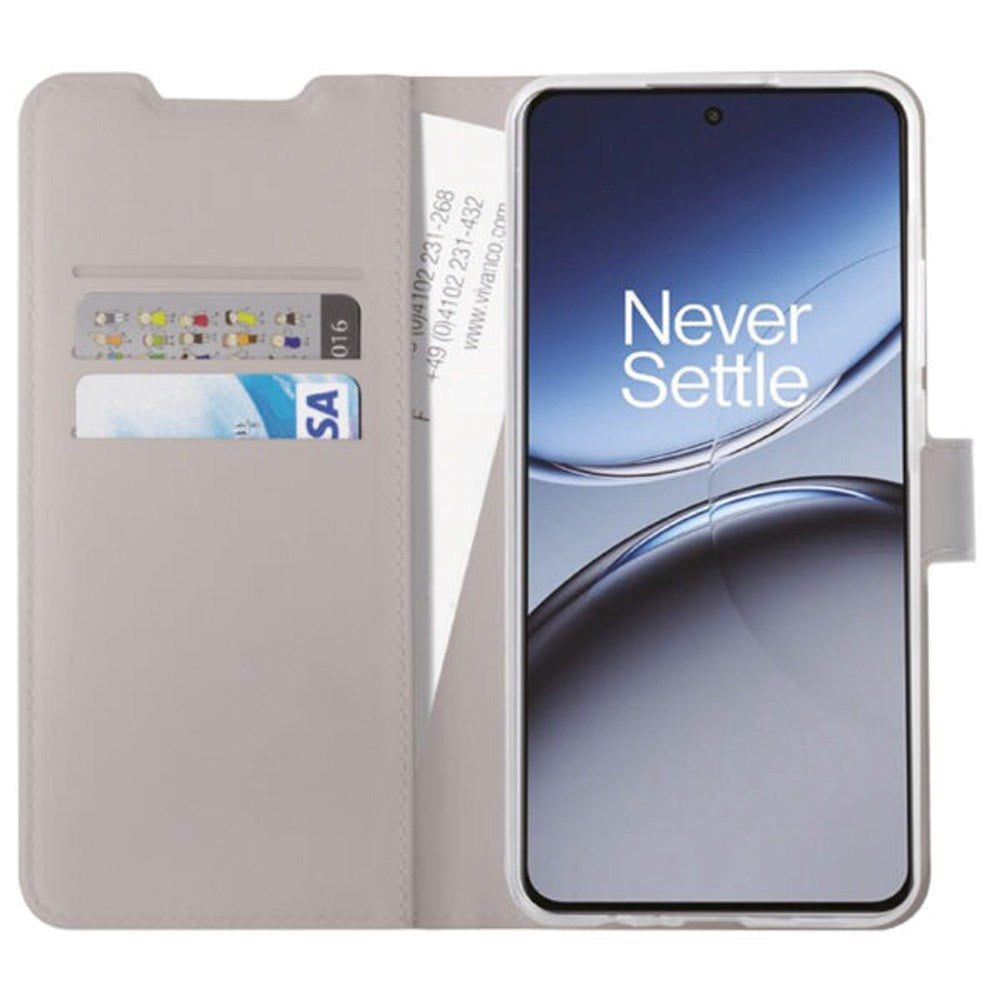 OnePlus Nord 4 5G - Vivanco Classic Wallet Flip Cover with Purse - Taupe