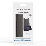 Samsung Galaxy S25 Ultra Vivanco Classic Wallet Case - Black