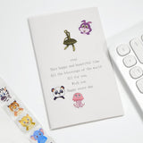Roll of 500 x Stickers of Cartoon Animals - Wild Animals