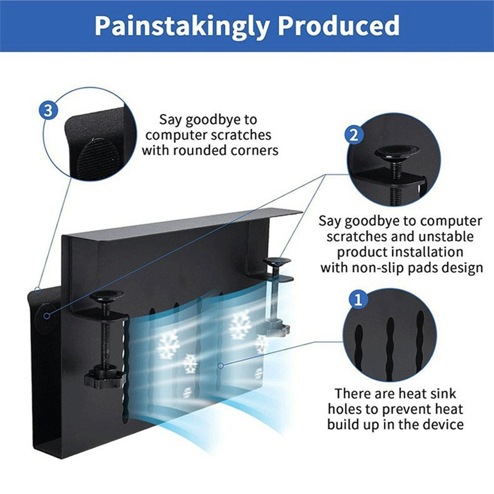 Holder with Desk Mount for Organization - Black