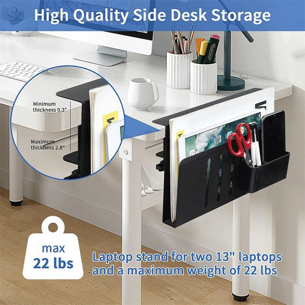 Holder with Desk Mount for Organization - Black