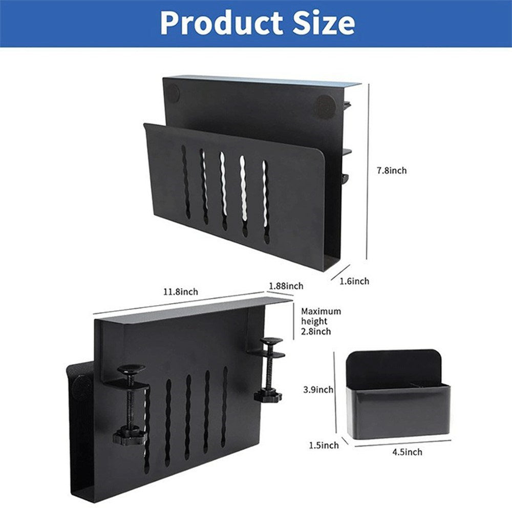 Holder with Desk Mount for Organization - Black