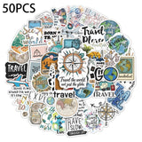 Travel Themed Stickers - 50 pcs.