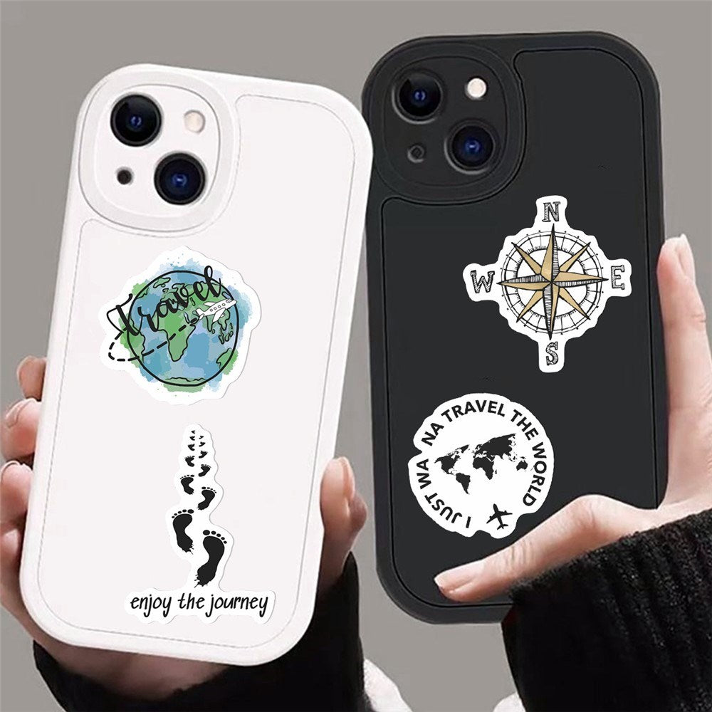 Travel Themed Stickers - 50 pcs.